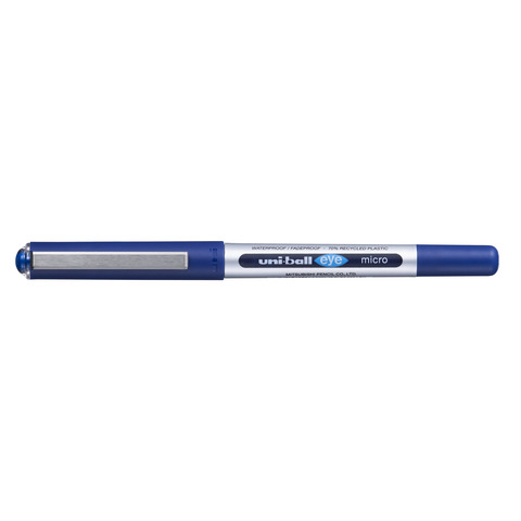 Penna gel con cappuccio Uni-Ball Eye 0,5 mm blu M UB150E B
